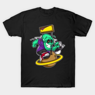 chillin on planet cartoon T-Shirt